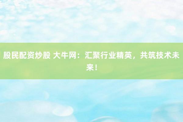 股民配资炒股 大牛网：汇聚行业精英，共筑技术未来！