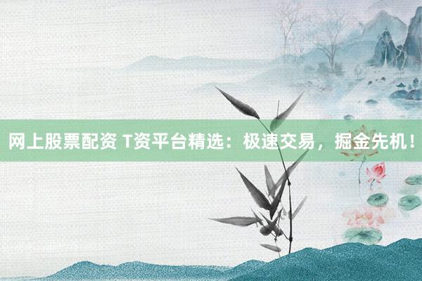 网上股票配资 T资平台精选：极速交易，掘金先机！