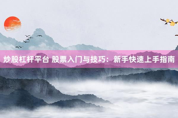 炒股杠杆平台 股票入门与技巧：新手快速上手指南