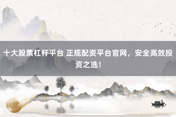十大股票杠杆平台 正规配资平台官网，安全高效投资之选！