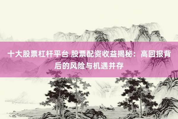 十大股票杠杆平台 股票配资收益揭秘：高回报背后的风险与机遇并存
