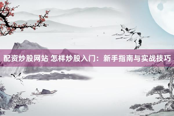 配资炒股网站 怎样炒股入门：新手指南与实战技巧