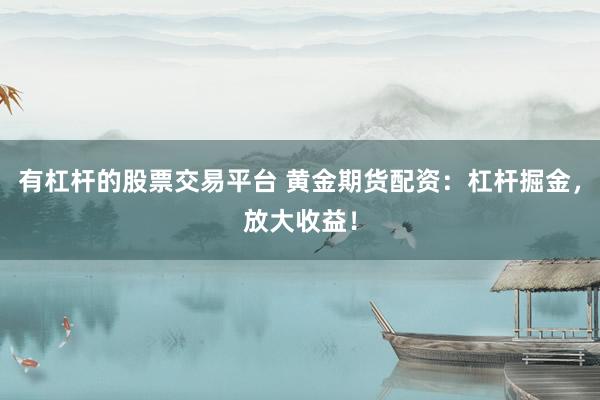 有杠杆的股票交易平台 黄金期货配资：杠杆掘金，放大收益！