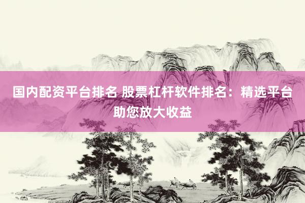 国内配资平台排名 股票杠杆软件排名：精选平台助您放大收益