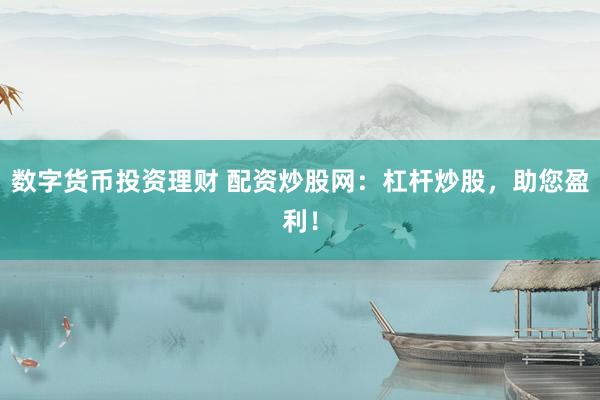 数字货币投资理财 配资炒股网：杠杆炒股，助您盈利！